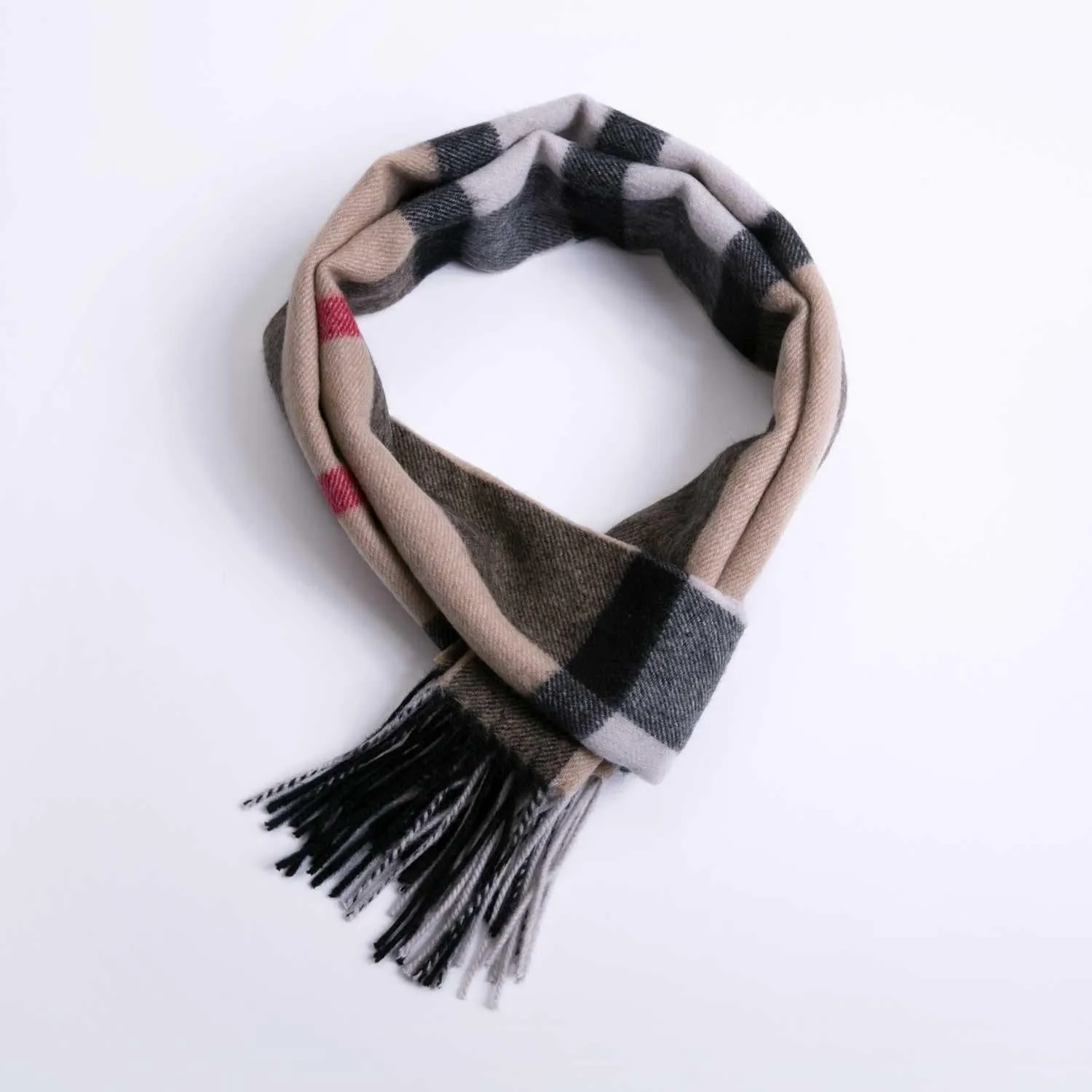 POSH FLEECE Pure Wool Luxurious Scarf with Fringed Trim SGB10009