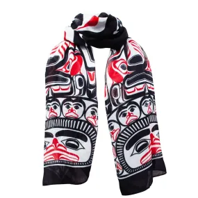 "Children of the Raven" Scarf by Haida Native Artist Bill Reid