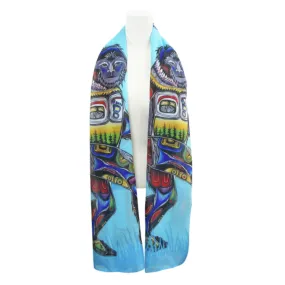 "Sasquatch" scarf by Indigenous Artist, Jessica Somers