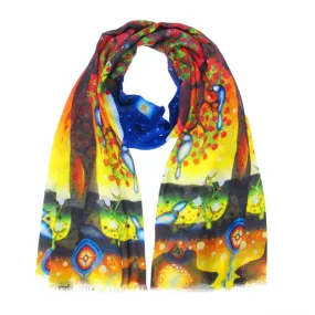 "Tree of Life" Art Print Eco Scarf, by Native Artist James Jacko