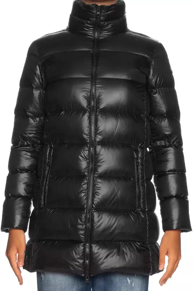 Refrigiwear Elegant Long Ellis Black Down Jacket