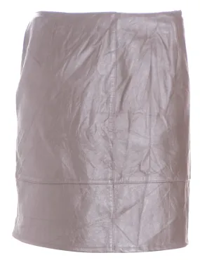 Reworked Roxy Mini Leather Skirt