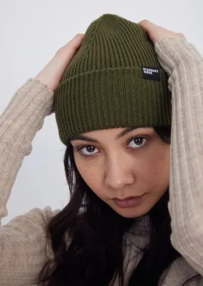 Rib beanie Olive