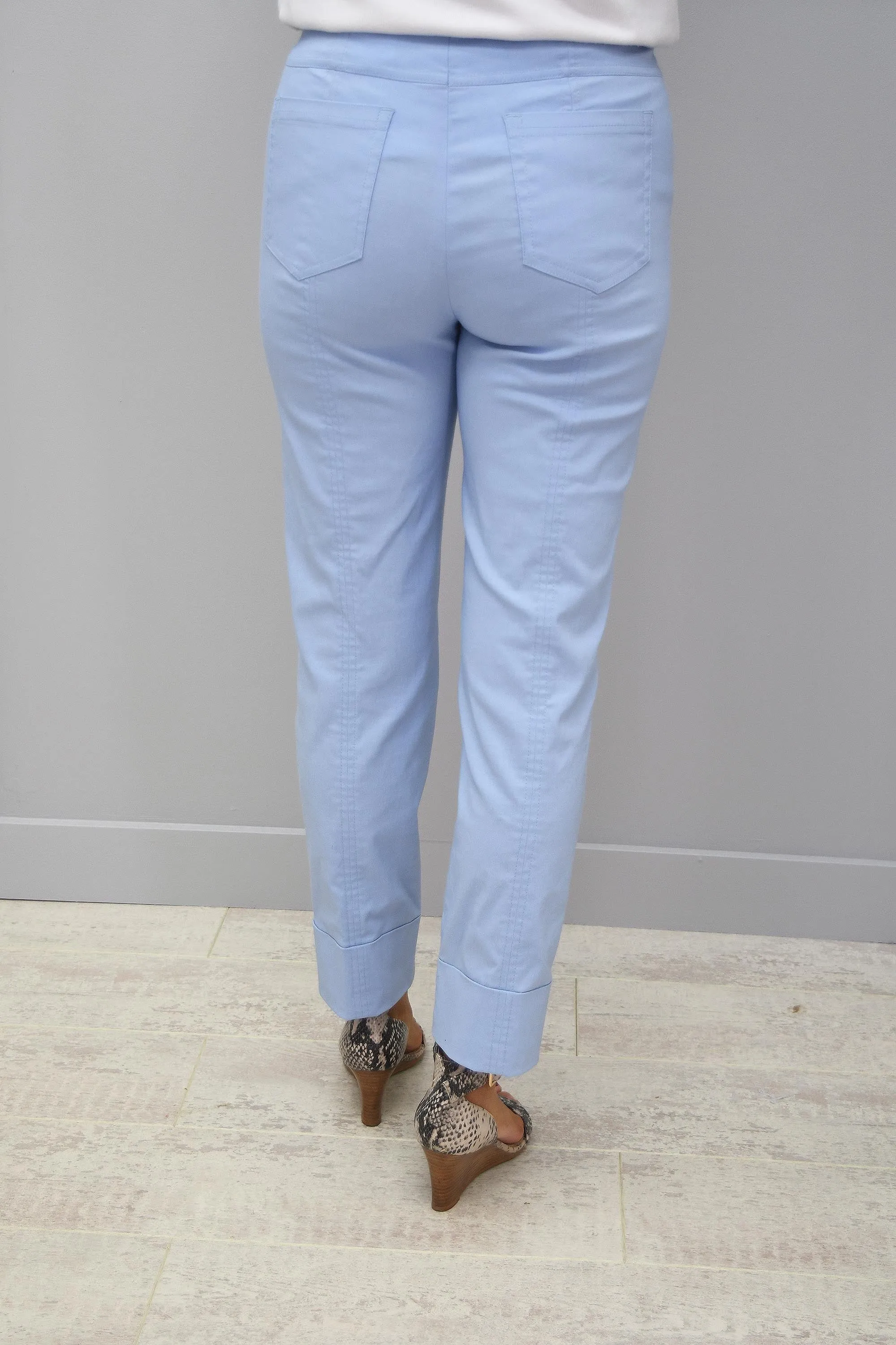 Robell Bella Powder Blue 7/8 Trousers - 51568 5499 160