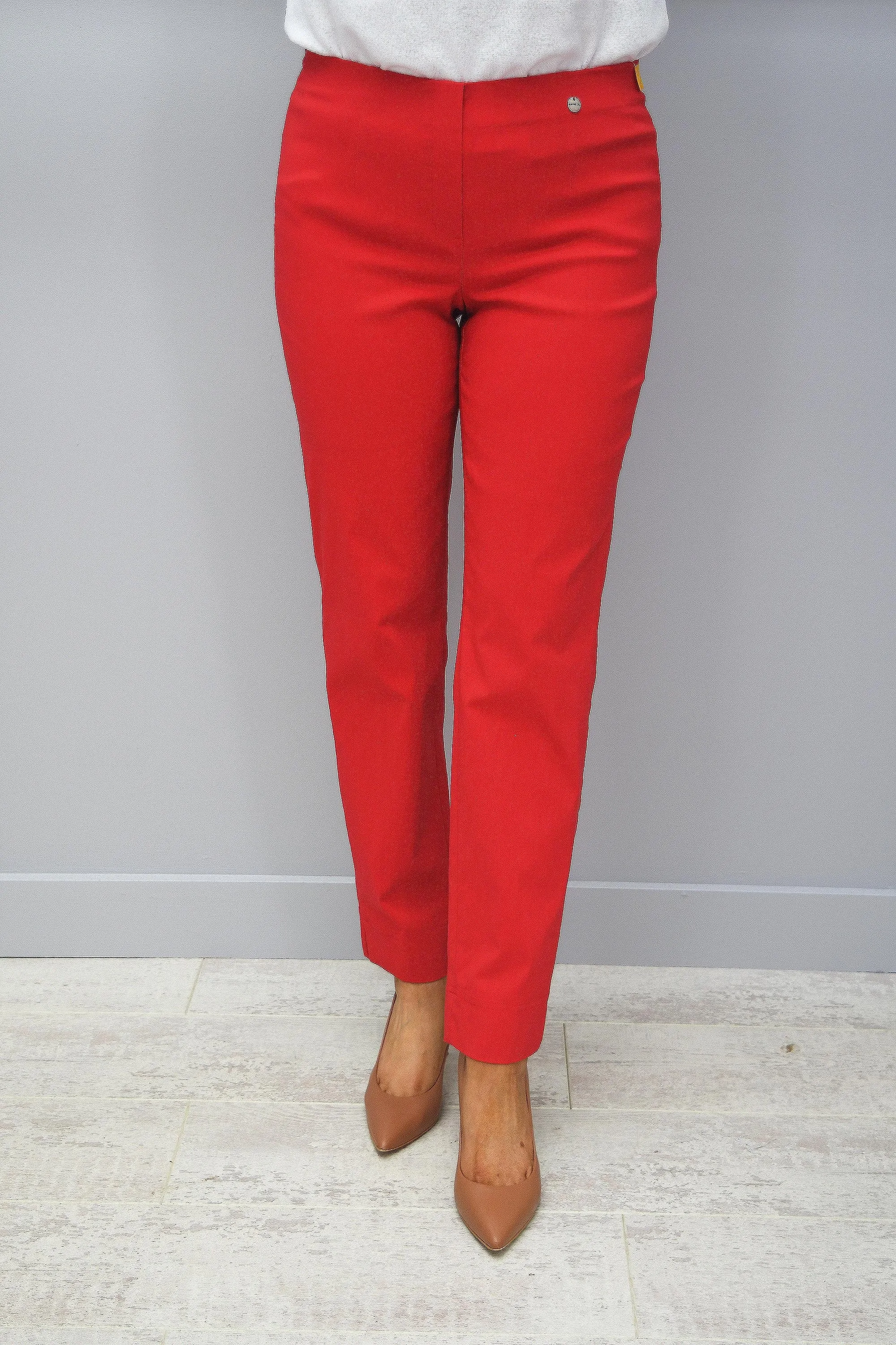 Robell Marie Red Petite 29" Trousers - 51412 5499 40K