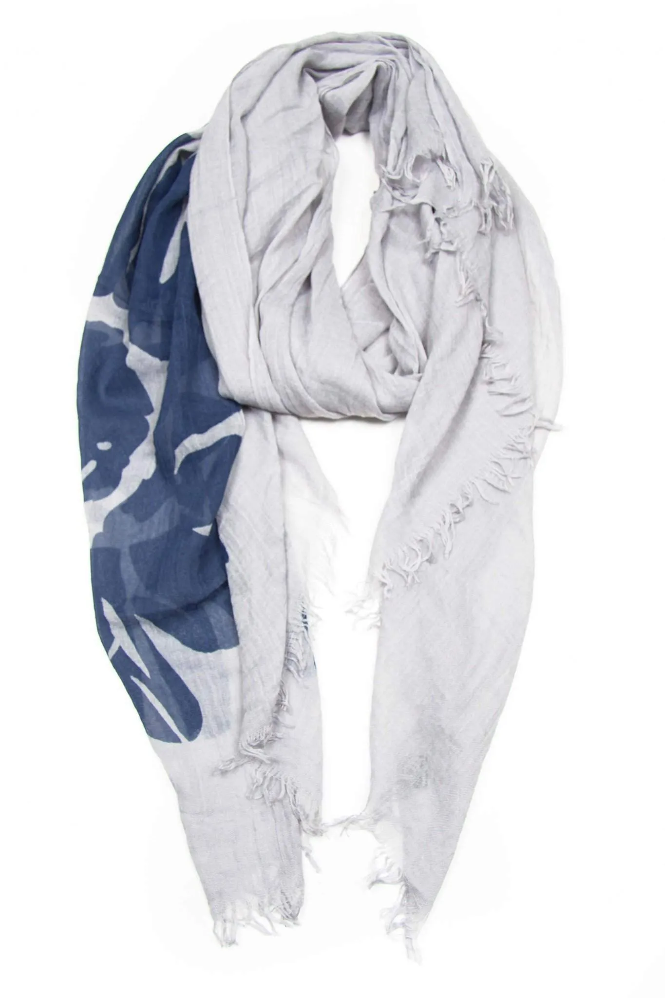 Scarf / Grey & Blue / Unisex