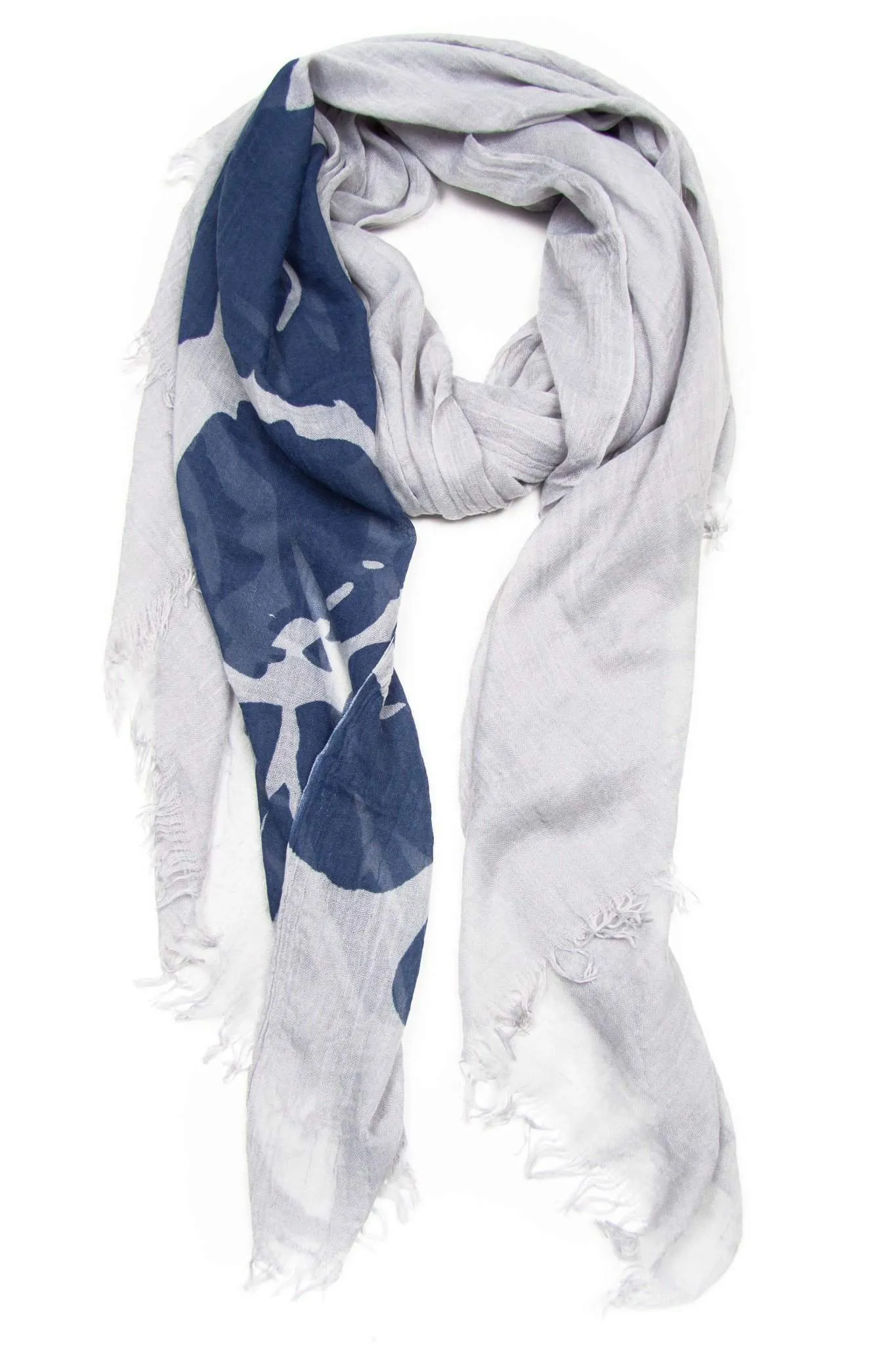 Scarf / Grey & Blue / Unisex