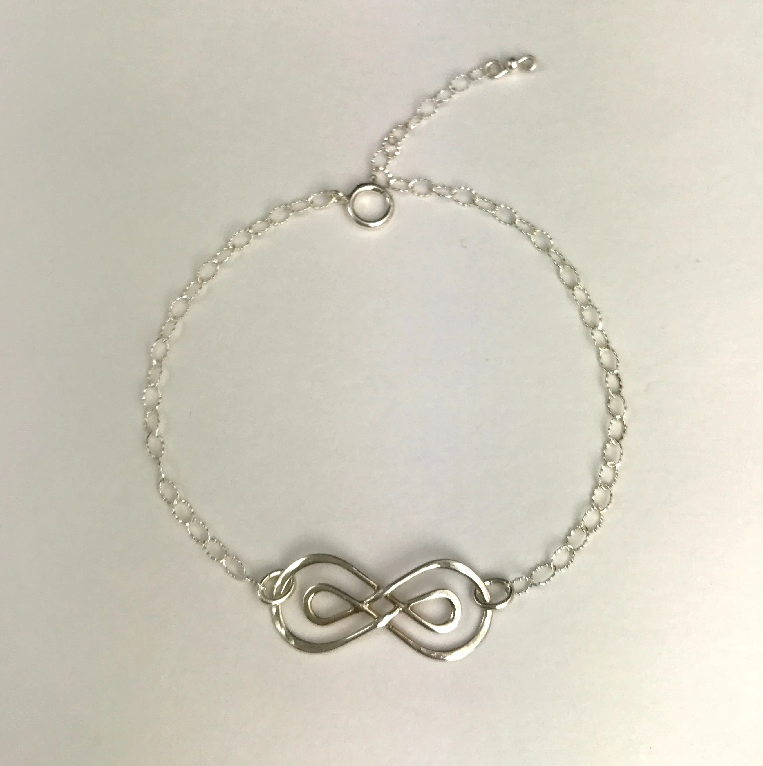 Silver Double Infinity Bracelet