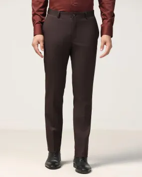 Slim Fit B-91 Formal Wine Textured Trouser - Gladiator