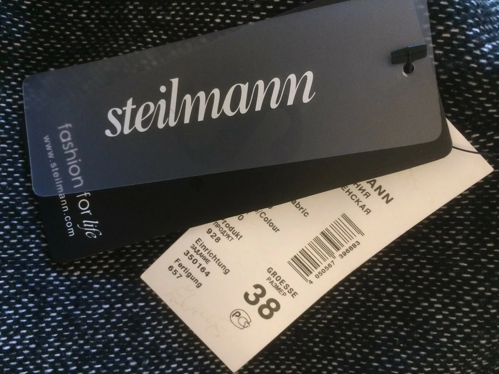 Steilmann Womens Black & White Wool Blend Pencil Skirt UK 12 US 8 EU 40