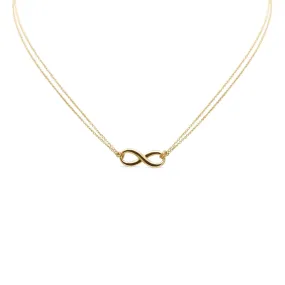 Tiffany Infinity Pendant On 16" Necklace - 18ct Rose Gold