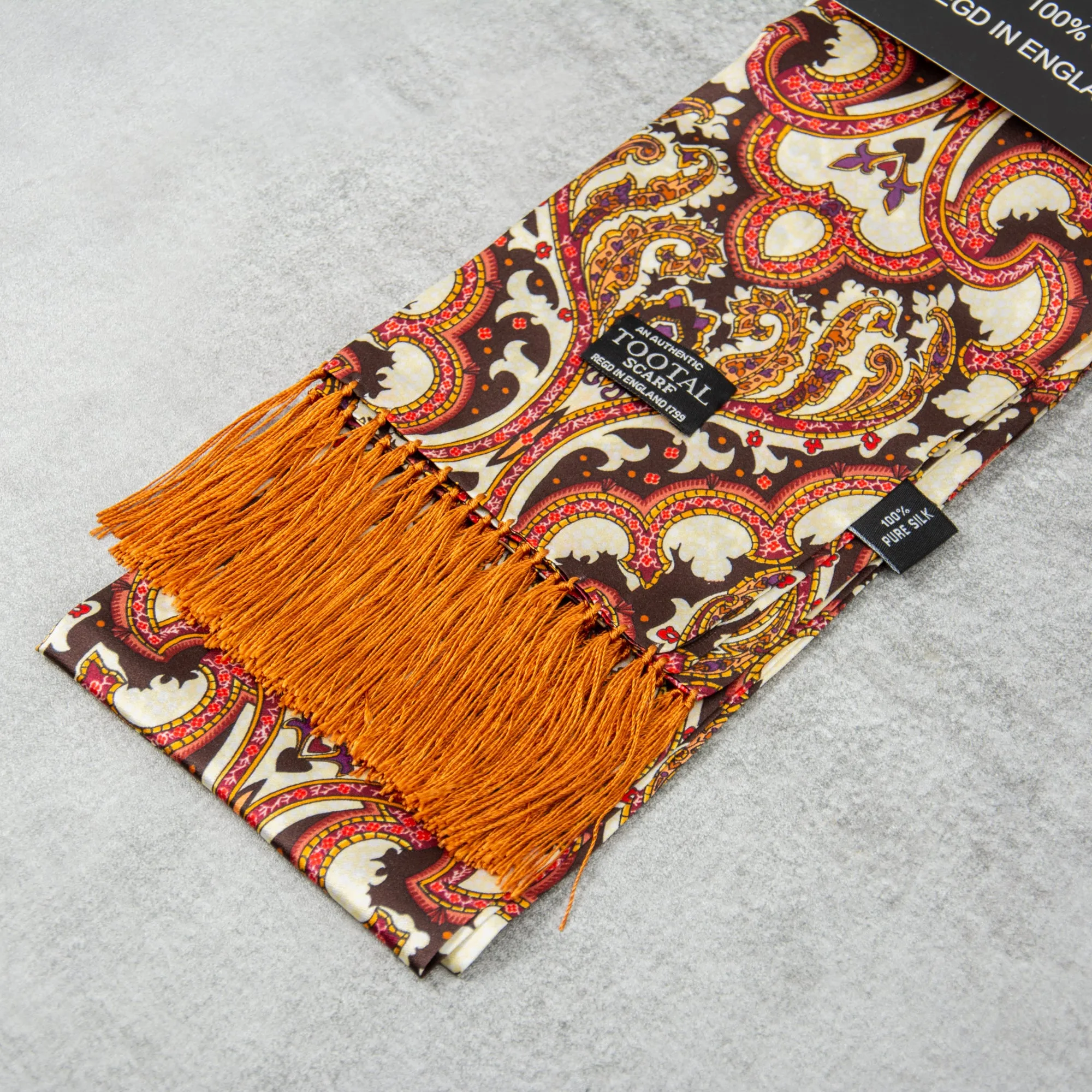 Tootal TV 4910 200 Silk Scarf - Apricot