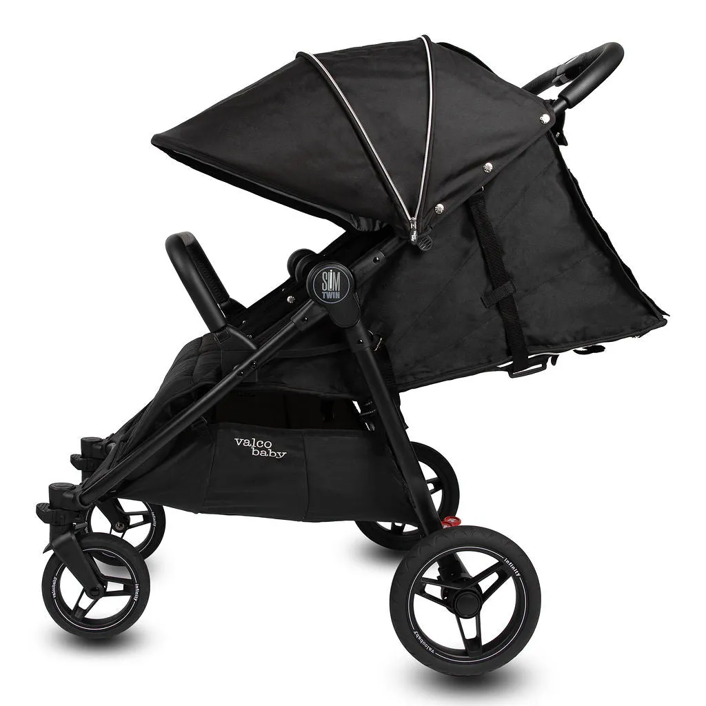 Valco Baby Slim Twin Double Stroller With Bumper Bar - Sport Edition