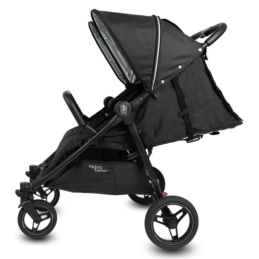 Valco Baby Slim Twin Double Stroller With Bumper Bar - Sport Edition